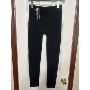 Sofra Fleece Lined Leggings‎ Long Free Size Black Warm Winter 26 x 26